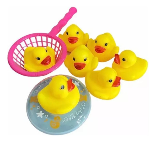 Patos Bebe De Baño Chillones X9 Accesorios Juguetes Bañera