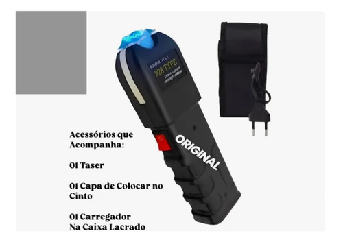Lanterna Tática Taser 120000v Arma Alto Defesa Original Branco Preto
