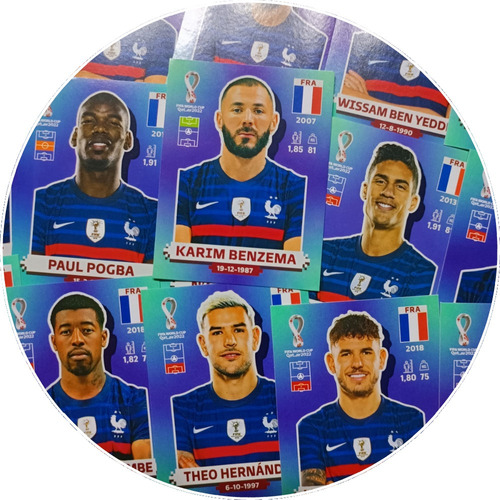 Francia - Lamina Original Álbum Mundial Qatar 2022