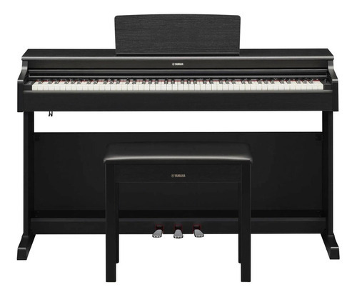 Piano digital Yamaha Arius Ydp 165b, color negro, bivolt, voltaje