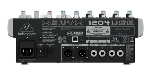 Imagen 2 de 2 de Behringer Xenyx 1204usb Consola Interfaz Interface Mezclador
