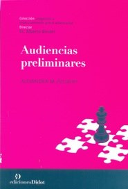 Libro Audiencias Preliminares De Alejandra Alliaud