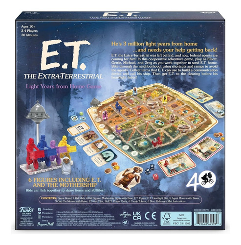 Juego De Mesa E.t. El Extraterrestre Funko Games.