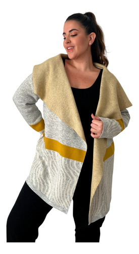 Sweater Tipo Poncho Importado Mujer Talle Grande - Heloiza