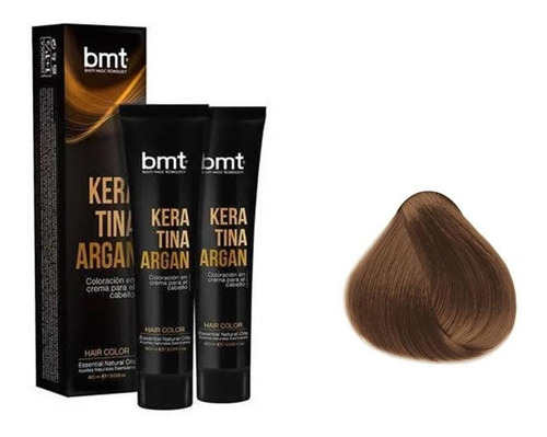 Bmt Coloracion Keratina Argan 7.35 Rub Medio Chocolate