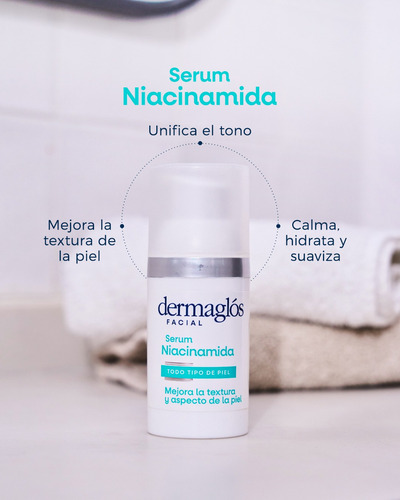 Serum Dermaglós Niacinamida 30ml Todo Tipo De Piel Día/noche