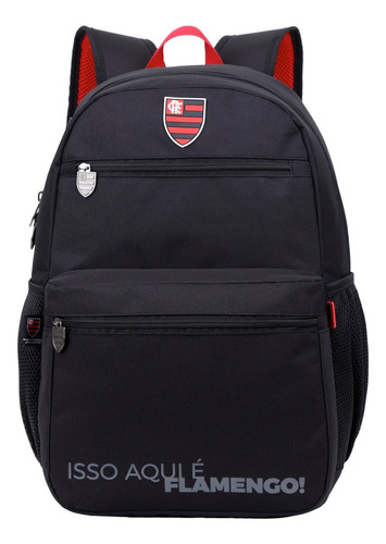 Mochila Esportiva Escolar Flamengo Rubro Negro 12030