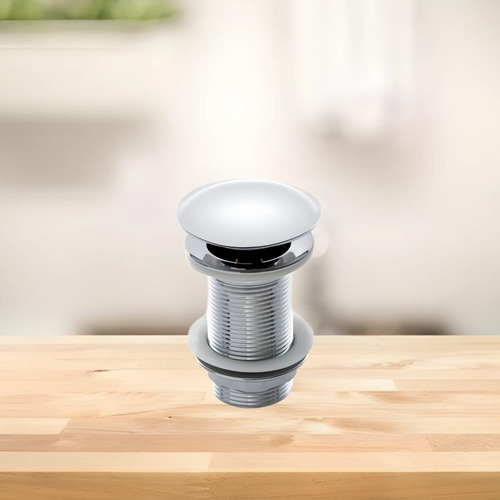 Válvula Click Up De Inox Ralo P/ Cuba Vidro E Louça Banheiro