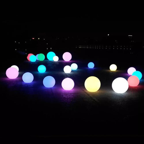 L Luz Led Recargable Con Esfera Luminosa Rgb Con Control