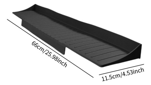 Colchoneta De Fregadero De La Alfombra De Drenaje De Negro