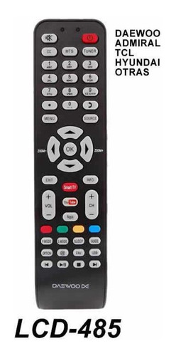 Control Remoto Para Daewoo Admiral Tcl Smart Tv Led Lcd 485