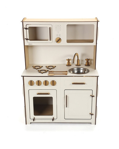 Imagen 1 de 8 de Cocinita De Juguete Cocina Madera Infantil Para Niños Chicos