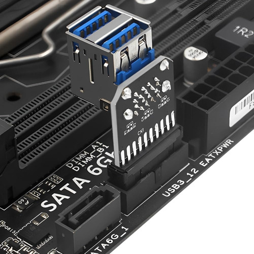 Adaptador Convertidor De 19 Pines Y 20 Pines A Dos Usb 3.0 -