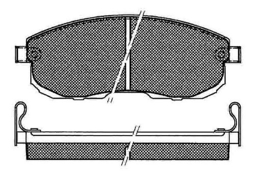 Pastilla De Freno Nissan Sentra V 1.8-2.0-2.5 16v 00/ Delant