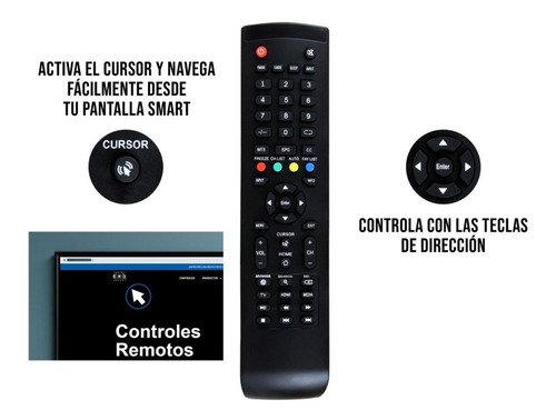 Imagen 2 de 6 de Control Polaroid Para Atvio Smart Cursor Ptv50174kiled Atv40