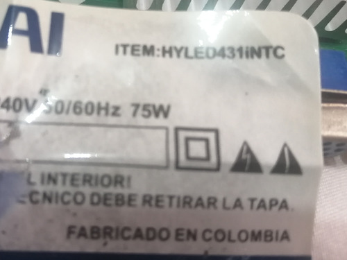 Tarjeta Tv Hyundai Hyled431intc