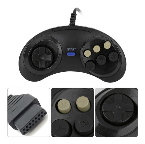 Imagen 3 de 8 de Joystick Family Game 8 Bit Formato Sega Ficha 15 Pines Envío