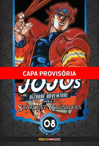 Jojo's Bizarre Adventure - Parte 3: Stardust Crusaders Vol. 8, de Araki, Hirohiko. Editora Panini Brasil LTDA, capa mole em português, 2022