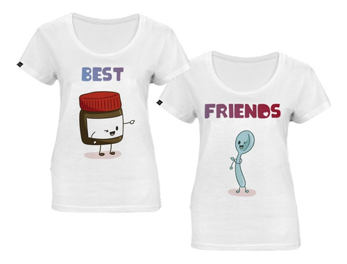 Par De Playeras De Amigos Nutella  14feb-021