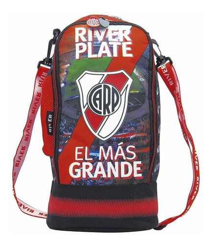 Bolso Botinero Neceser River Plate Millonario Cresko Color Rojo