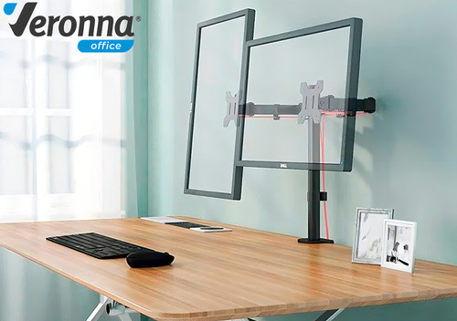Suporte de Mesa Para TV/Monitor De 17" Até 32" Articulado Preto TSM200 Veronna