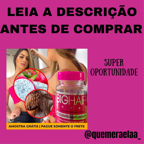 Imagem 1 de 1 de Parabéns Você Ganhou 1 Amostra Grátis Bighair