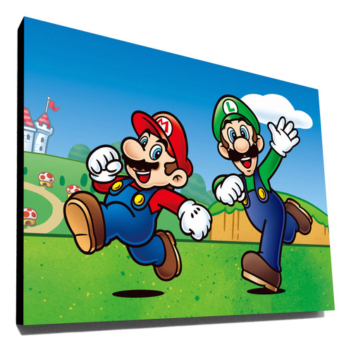 Cuadros Mario Bros Luigi Varios Modelos  40x30 Cm