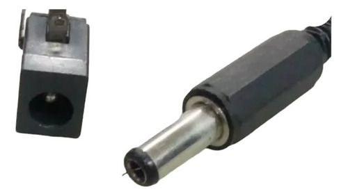 Conector Dc Jack Plug 5,5 X 2,1mm,  6v - 9v - 12vdc
