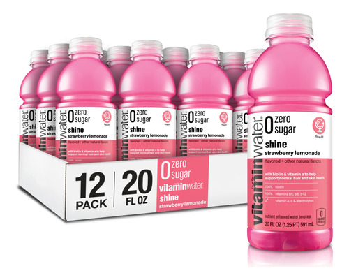 Vitaminwater Zero Shine, Sabor A Limonada, Agua Embotellada