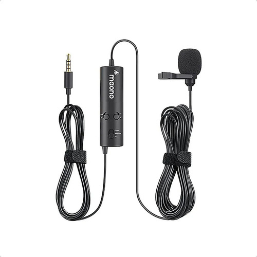 Microfono Lavalier Condenser Camara Celular Pc Tablet Maono