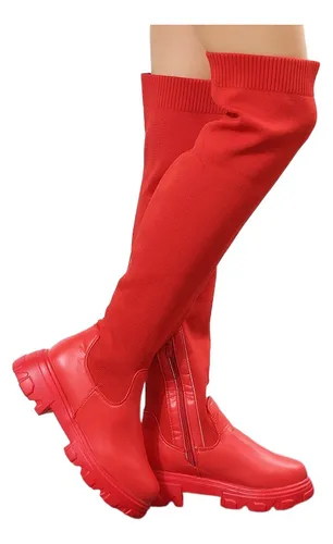 Botas altas elasticas mujer hot sale