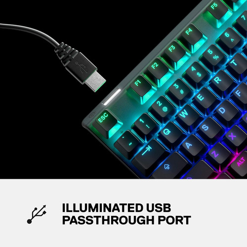 Teclado Mecanico Steelseries Apex Pro Tkl C/ Rgb Y Pantalla
