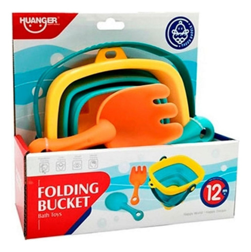 Balde Plegable Para La Playa Con Accesorios Para Niños/bebés