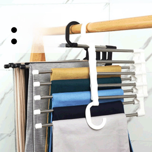 Estante Plegable Multifuncional Para Pantalones De Varias Ca