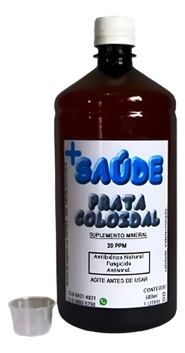 Pr-ata Col-oidal 500ml 20ppm Sem Sabor