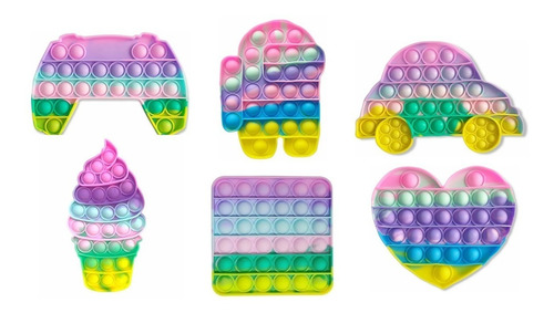 Imagen 3 de 3 de Pop It Colores Pastel Mmulticolor Original Importados Varios