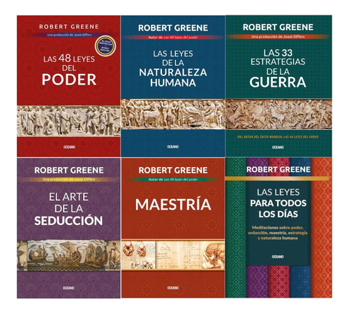 Colección 48 Leyes Del Poder. Original- 6 Libros