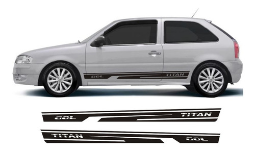 Adesivo Para Gol Titan Vgtt Faixa Colante Lateral Tuning