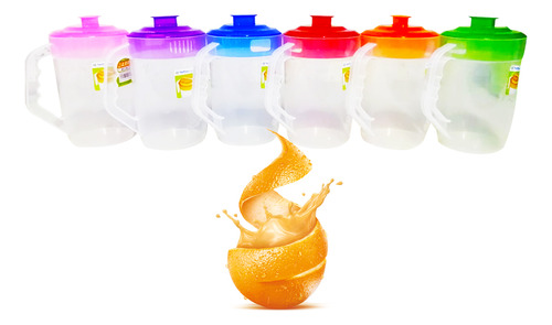 Jarra Bonita / Tapa De Color 4 Litros Ferplast Set 10 Piezas