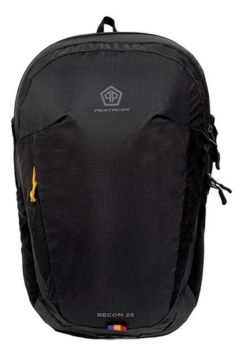 Mochila Trekking Outdoor Camping Pentagon 25 Lt Impermeable Color Negro