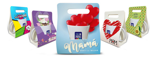 100 Blisters Impresos Mamá Día De La Madre Caja Taza 11 Oz.