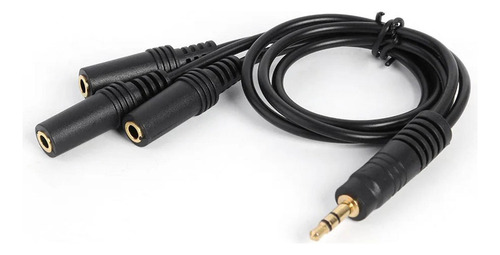 Cable Divisor Auxiliar De 3,5 Mm Macho A 3,5 Mm Hembra De