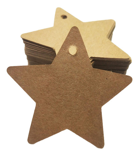 100 Etiquetas De Regalo Con Forma De Estrella Para Juguetes,