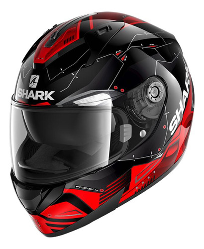 Capacete Shark Ridill 1.2 Mecca Krs Preto/vermelho