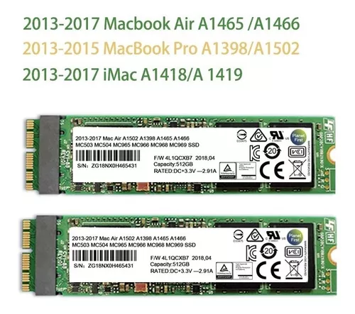 SSD 512GB APPLE MacBook Air A1465 A1466 MacBook Pro A1502 A1398