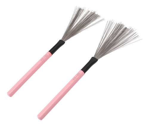 Cepillo Para Tambor, Alambre De Acero, Arce, Mango De Madera