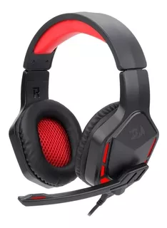 AURICULAR GAMER REDRAGON THEMIS H220 PC BLACK RED MICROFONO