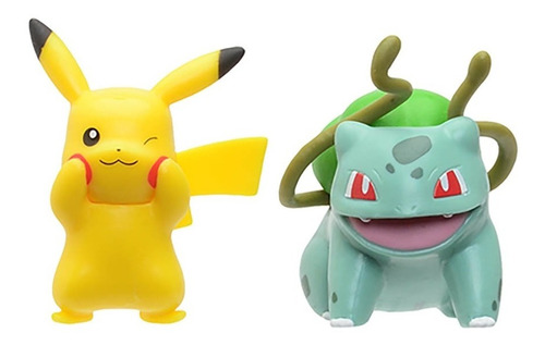 Pokémon Figuras De Ação Pikachu E Bulbasaur - Figure Pack