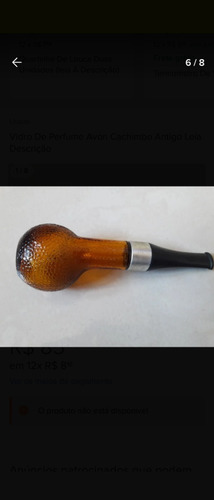 Vidro De Perfume Avon Cachimbo Antigo Leia Descrição (Usado)