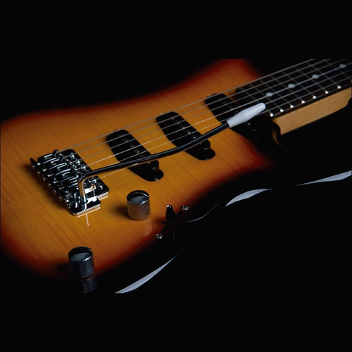 Guitarra Washburn S3xts Flame Tobacco Sunburst con factura naranja